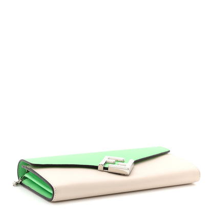 Fendi Vitello King Cruise FF Diamonds Continental Envelope Wallet On Chain Latte Edamame 4 of 11