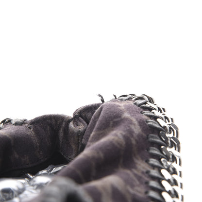 Stella McCartney Shaggy Deer Leopard Print Falabella Fold Over Tote Grey 10 of 11