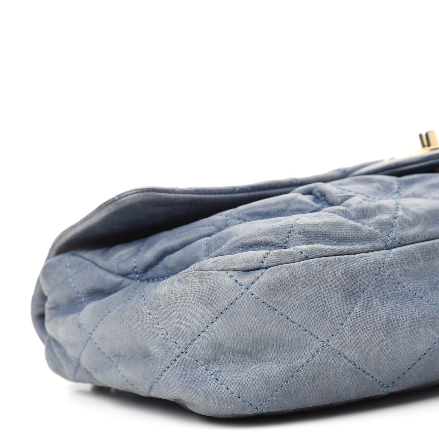 Chanel Iridescent Calfskin Large Chic Quilt Flap Dark Blue 6 of 12