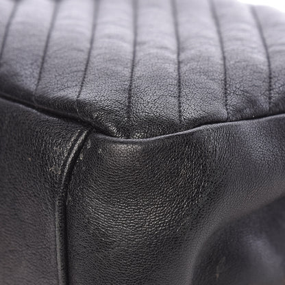 Saint Laurent Sheepskin Matelasse Chevron Monogram Large College Satchel Black 12 of 24