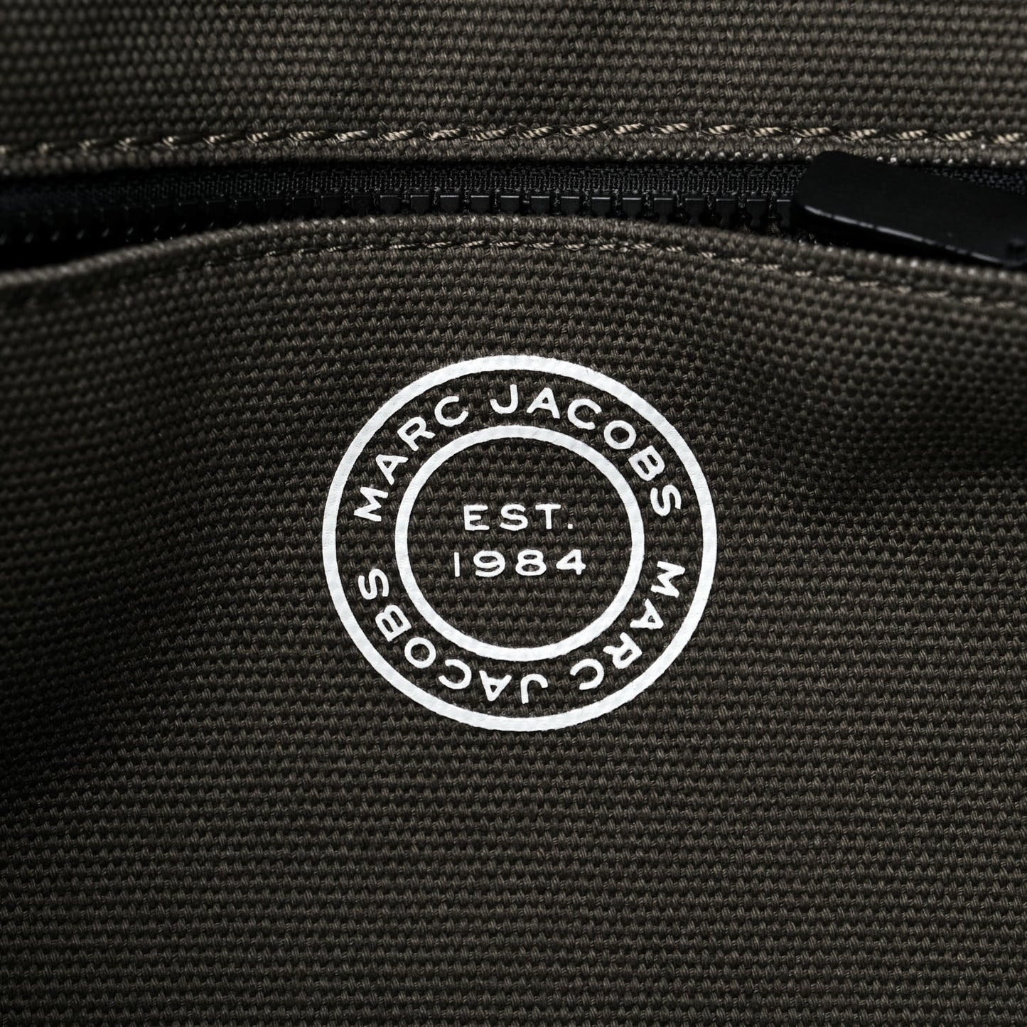 Canvas Signet Tote Bag Olive