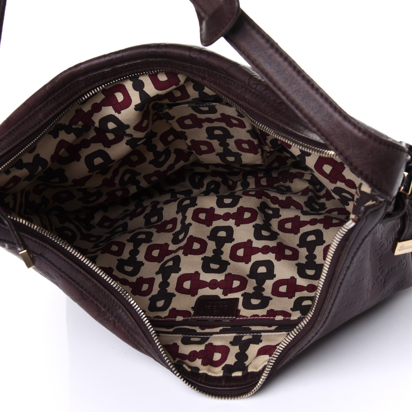 Guccissima Large Princy Hobo Dark Brown