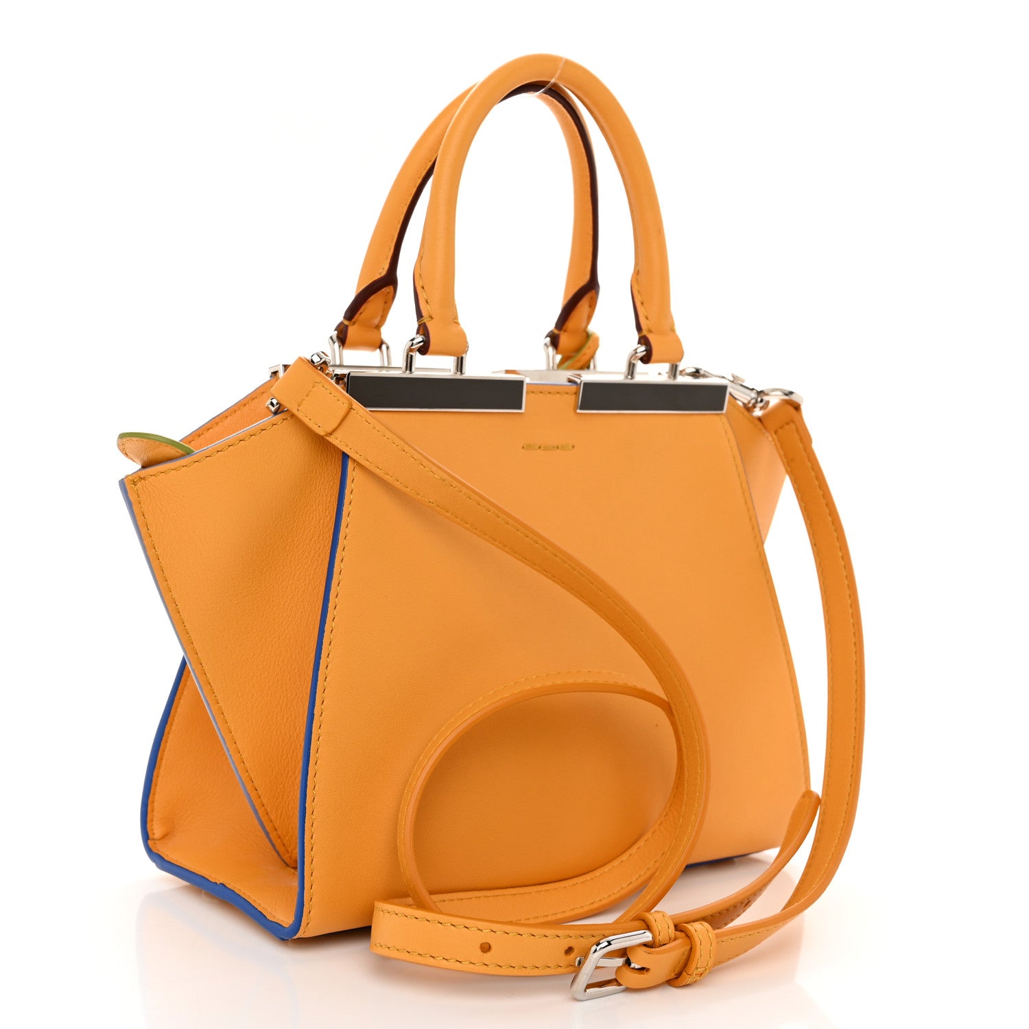Fendi Vitello Dolce Mini 3Jours Tote Miel 3 of 11