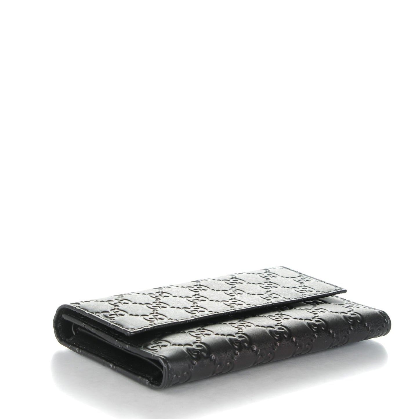 Guccissima Continental Flap Wallet Black