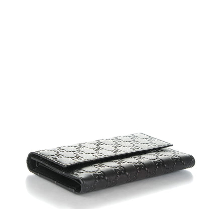 Gucci Guccissima Continental Flap Wallet Black 4 of 7