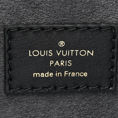 Louis Vuitton Calfskin Nanogram Embossed Dauphine MM Black 6 of 10