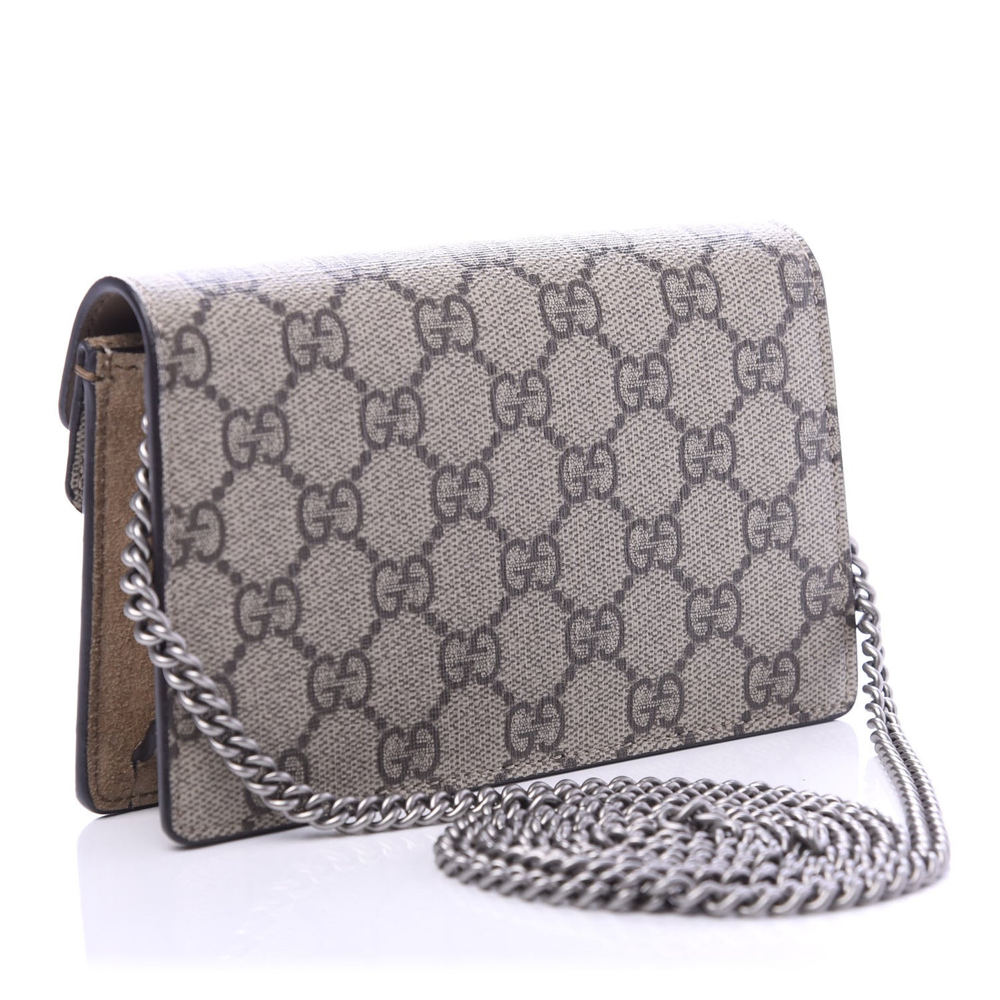 GG Supreme Monogram Super Mini Dionysus Shoulder Bag Taupe