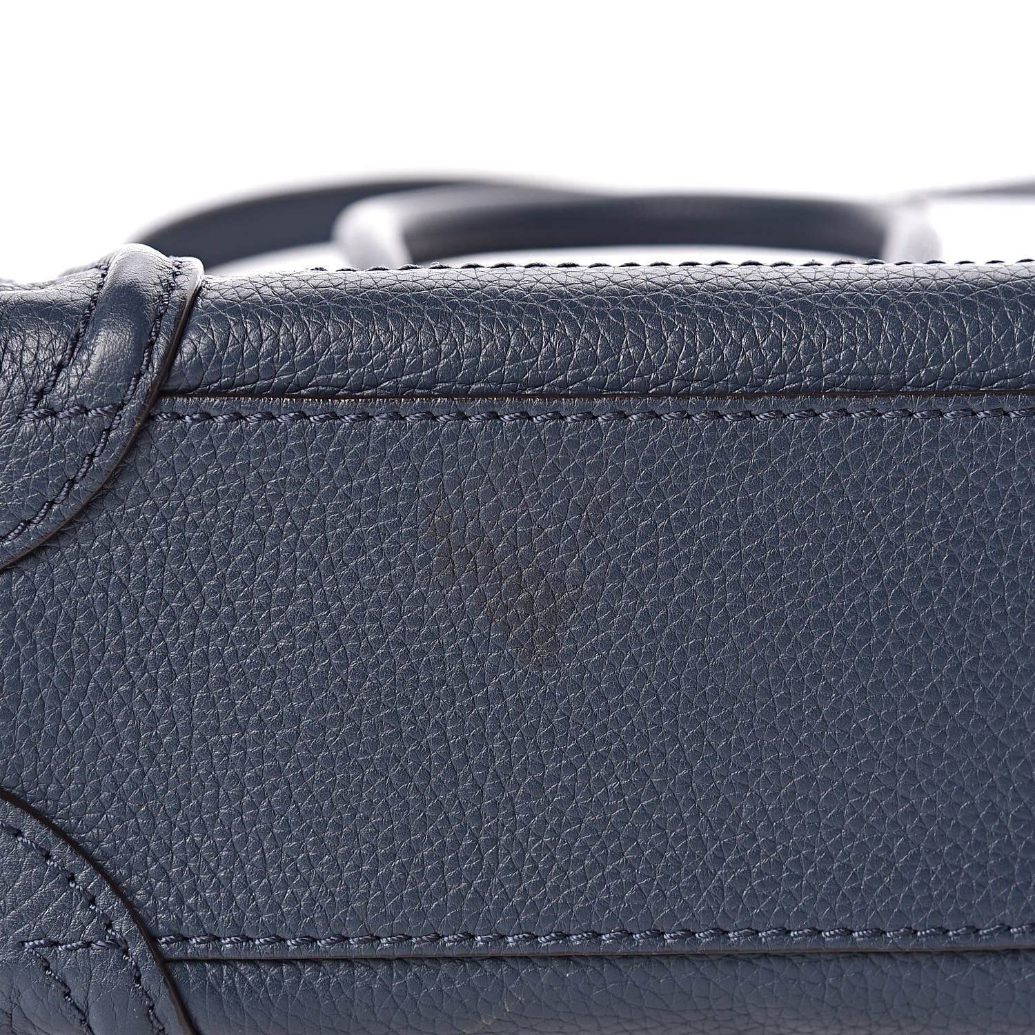 Celine Drummed Calfskin Nano Luggage Orage 8 of 10