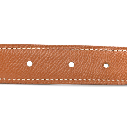 Hermes Swift Epsom 24mm H Belt 85 Black Gold 4 of 8