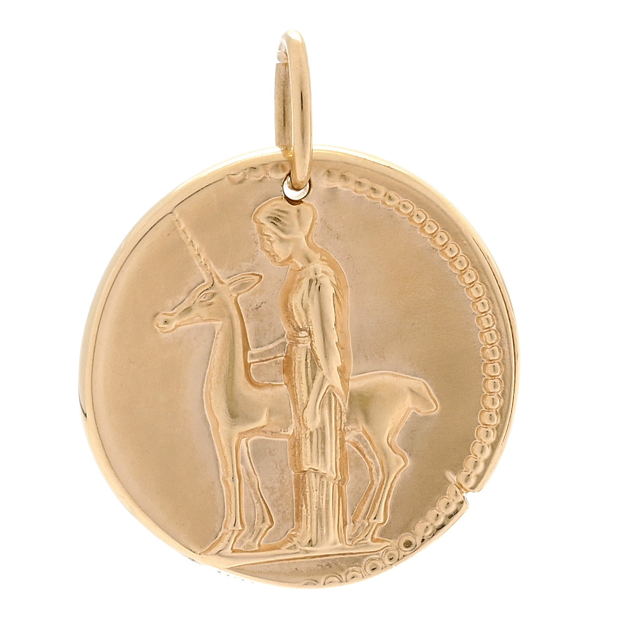 Van Cleef & Arpels 18K Yellow Gold Zodiac Virgo Pendant 1 of 4