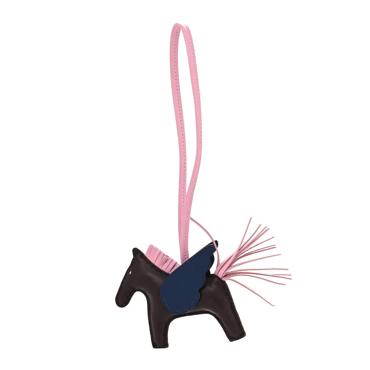 Hermes Milo Lambskin Grigri Rodeo Pegase Horse Bag Charm PM Rouge Sellier Mauve Sylvestre Bleu Saphir 1 of 4