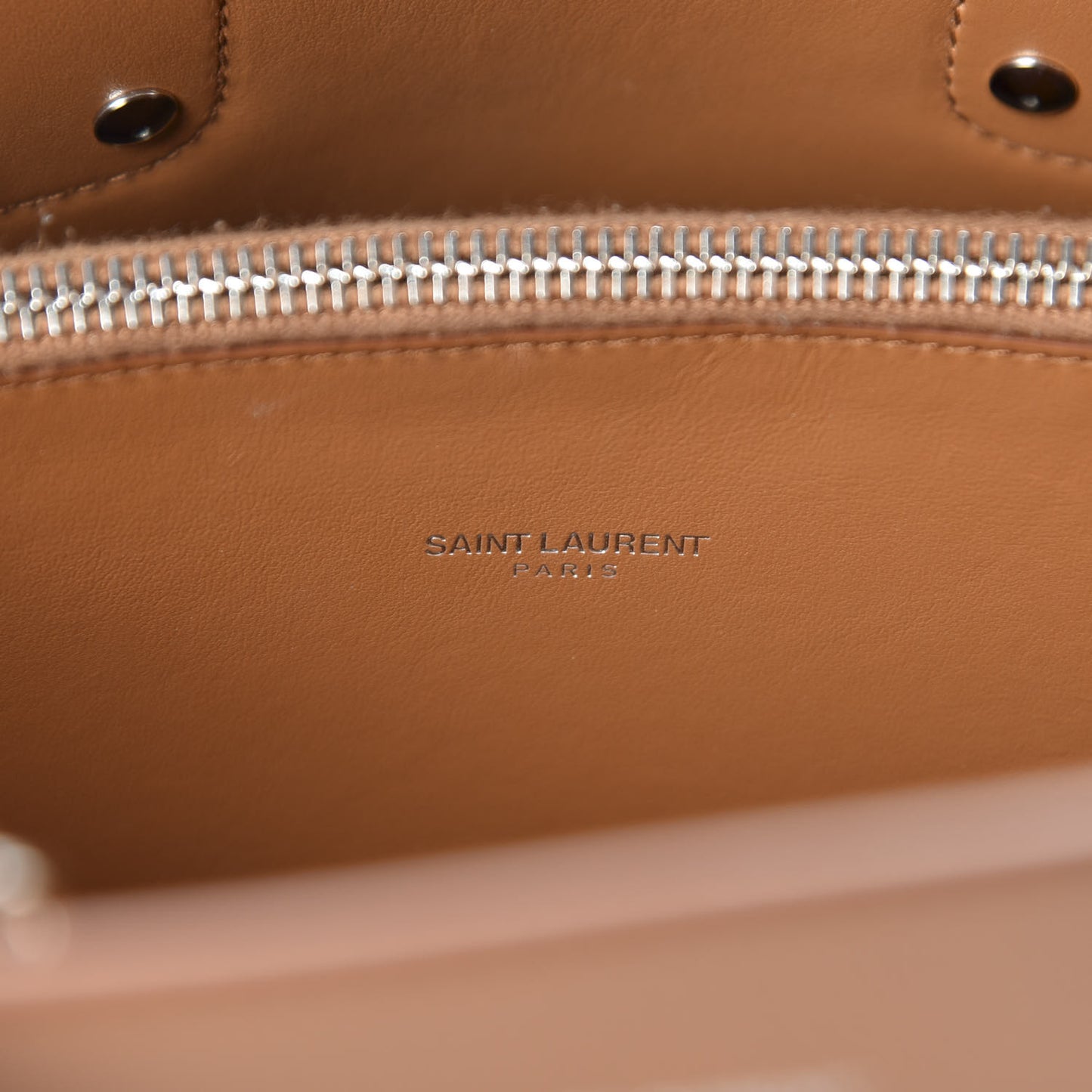 Grained Calfskin Small Sac de Jour Cognac