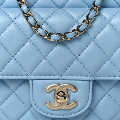 Chanel Lambskin Quilted CC In Love Heart Bag Light Blue 8 of 9