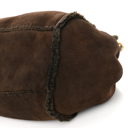 Chanel Shearling Accordion Flap Brown 9 of 9