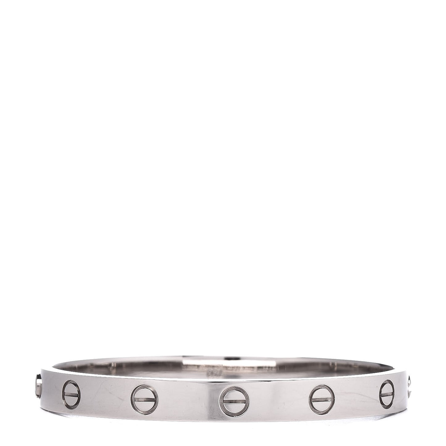 18K White Gold LOVE Bracelet 16