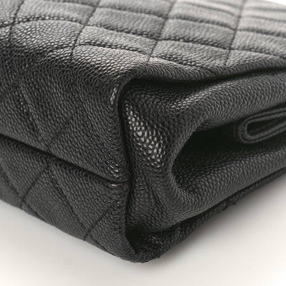 Chanel Caviar Quilted CC Large Clutch Black 10 of 10