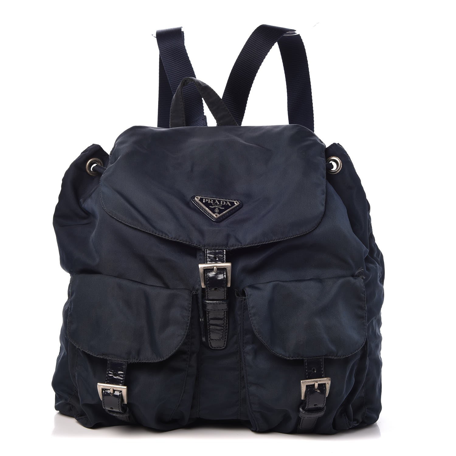 Prada Tessuto Nylon Medium Backpack Blue 1 of 9