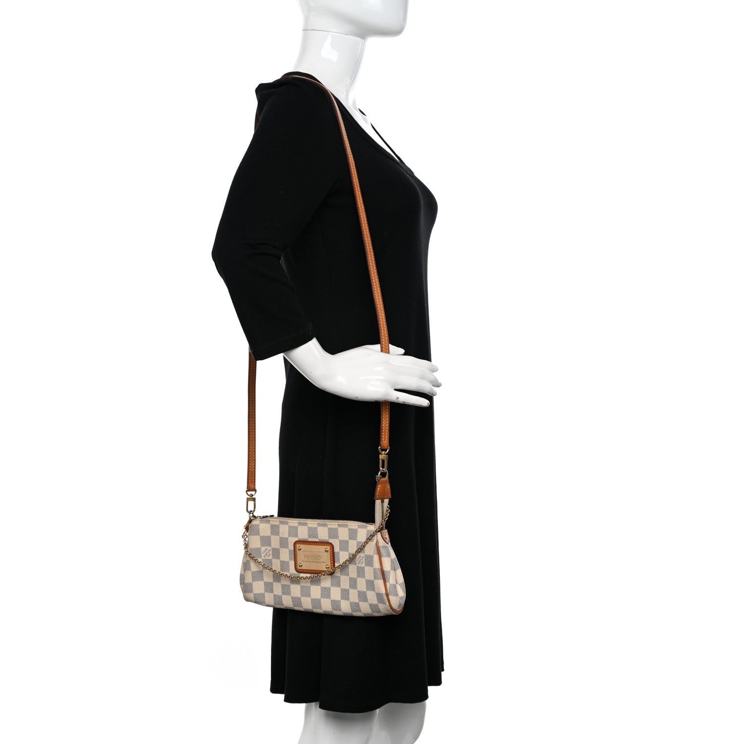 Louis Vuitton Damier Azur Eva Clutch 2 of 14