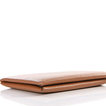 Hermes Epsom Calvi Card Case Gold 5 of 10