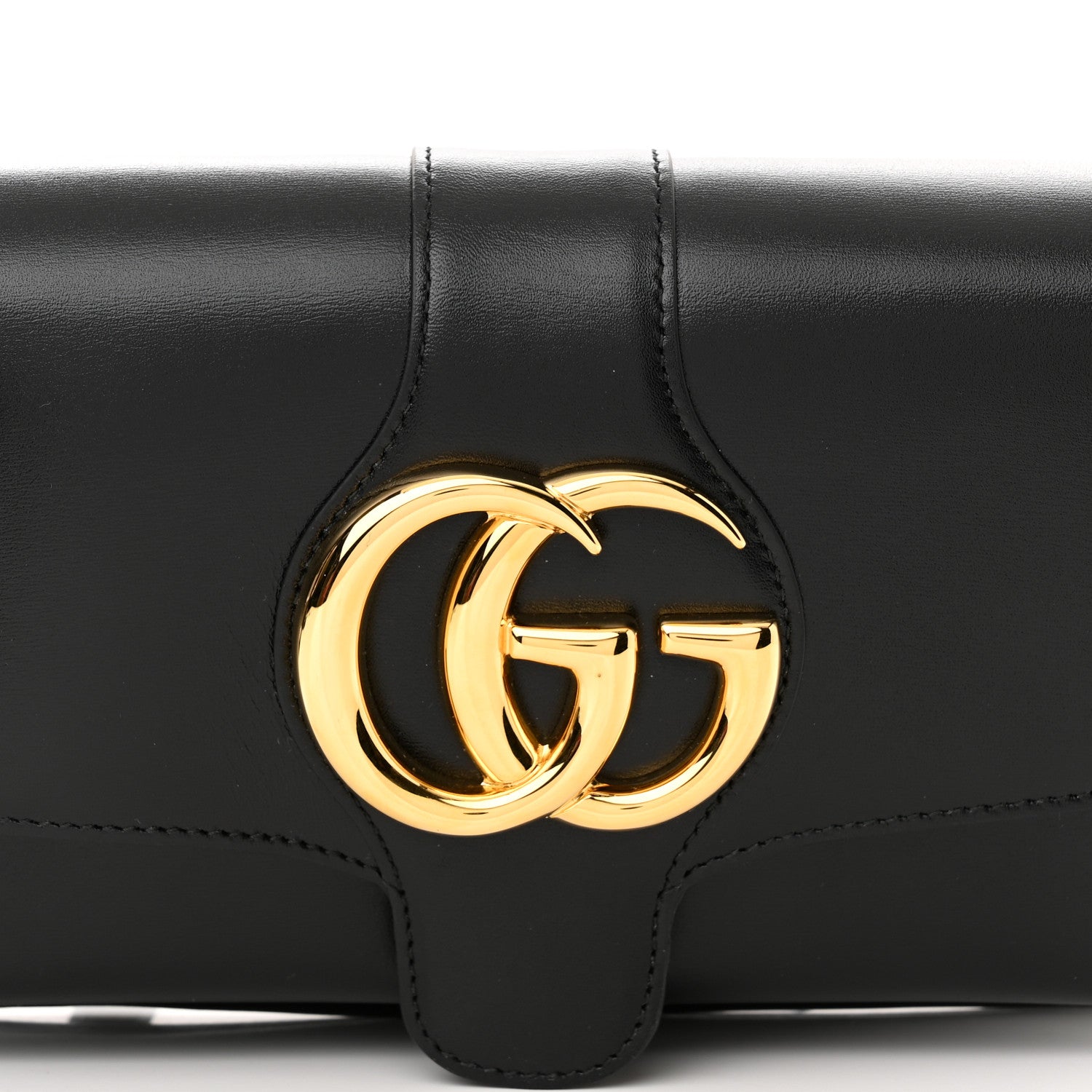 Gucci Vitello Palmellato Lux Small Arli Flap Shoulder Bag Black 8 of 10