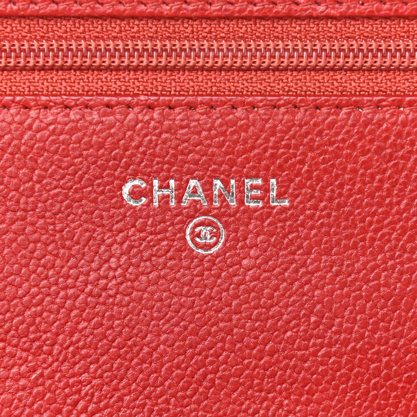 Caviar Quilted Boy Wallet On Chain WOC Red