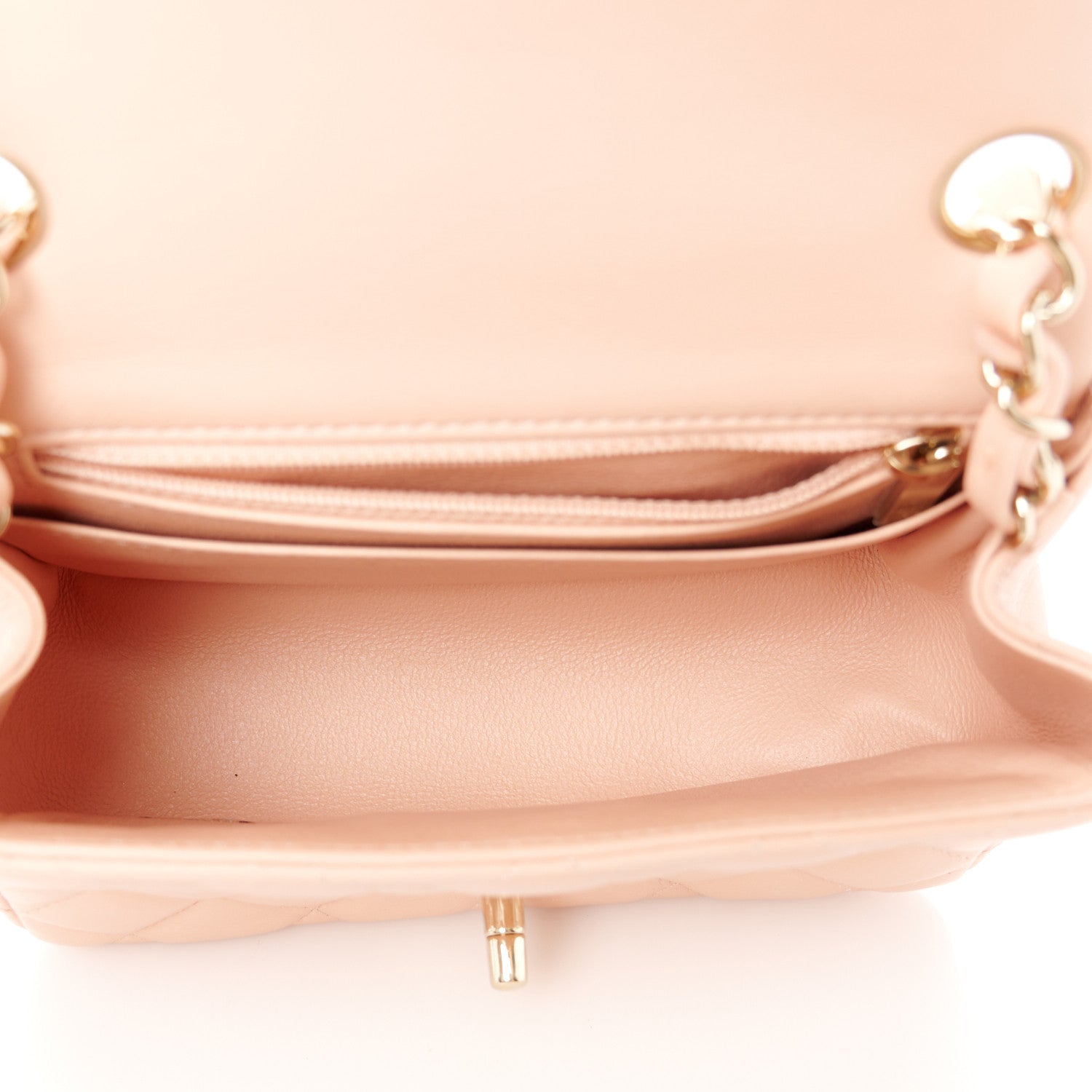 Chanel Lambskin Quilted Mini Square Flap Light Pink 5 of 12