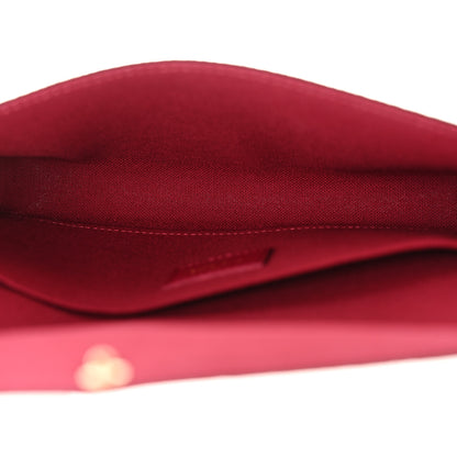 Louis Vuitton Monogram Pochette Felicie Chain Wallet Fuchsia 5 of 12