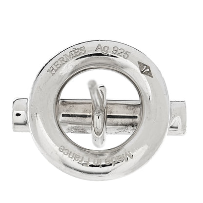 Hermes Sterling Silver Mini Chaine D'Ancre Earrings 4 of 5