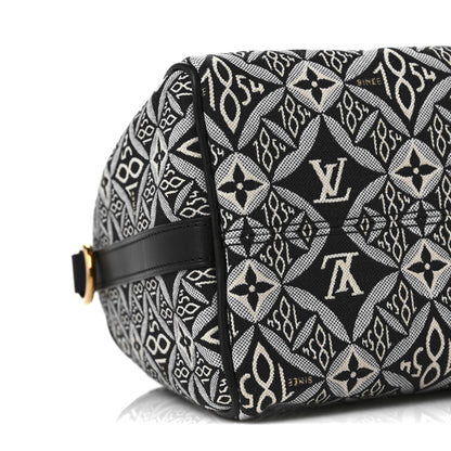 Louis Vuitton Jacquard Since 1854 Speedy Bandouliere 25 Grey 8 of 9