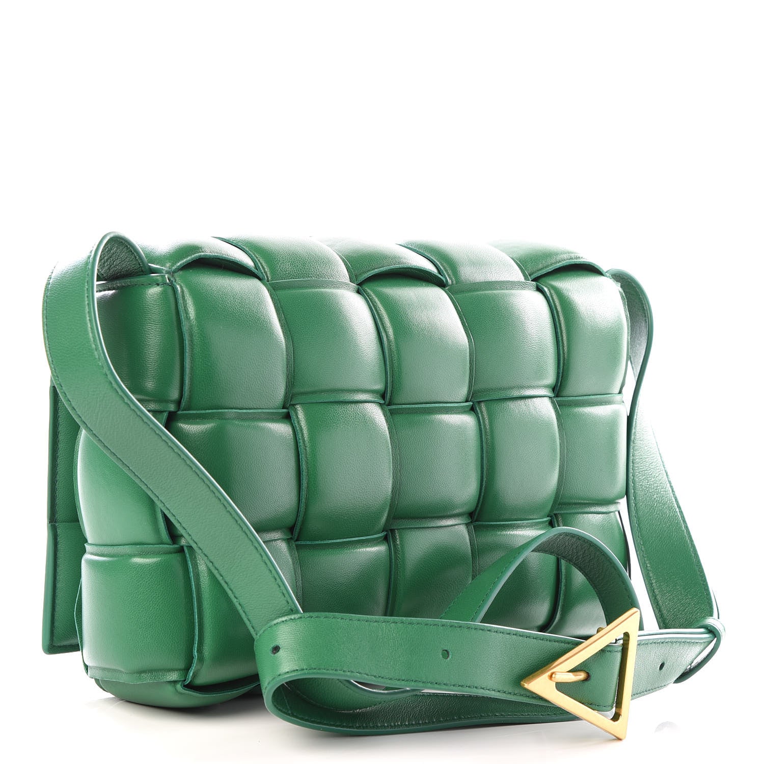 Bottega Veneta Nappa Maxi Intreccio Padded Cassette Crossbody Bag Racing Green 2 of 8