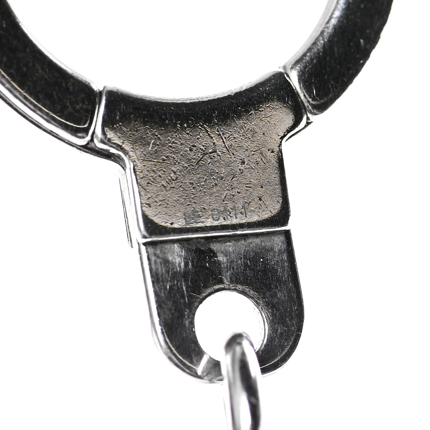 LV Facettes Bag Charm Key Holder Silver