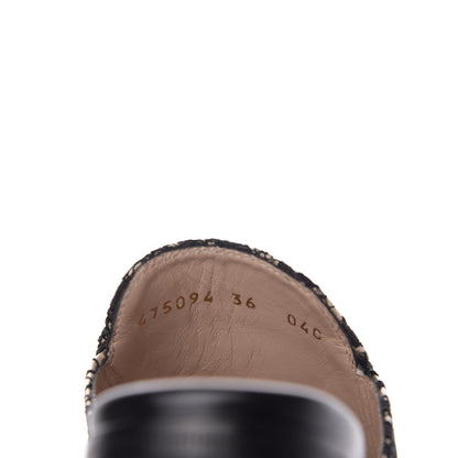 Gucci Lace Malaga Kid Womens Princetown Slippers 36 Black Skin Rose 9 of 10