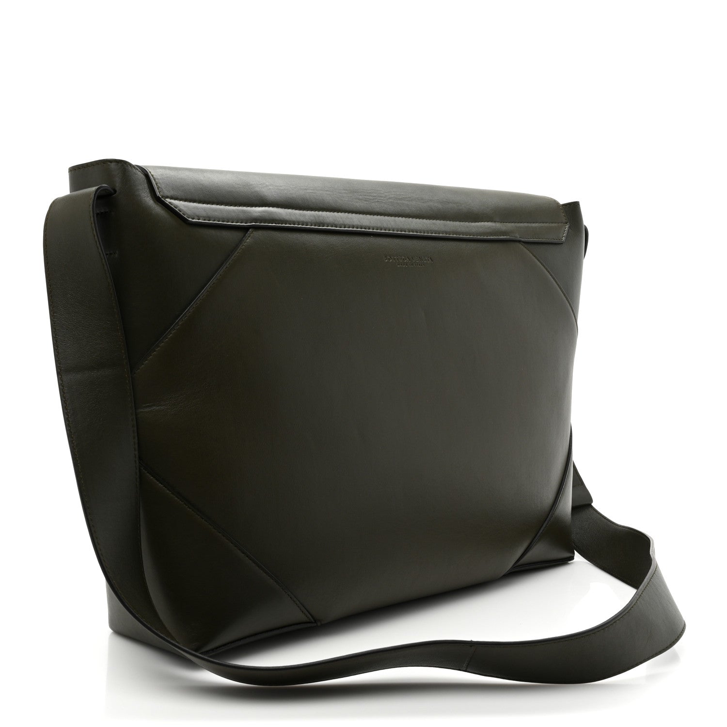 Bottega Veneta Lambskin Maxi Intrecciato Messenger Bag 3 of 14
