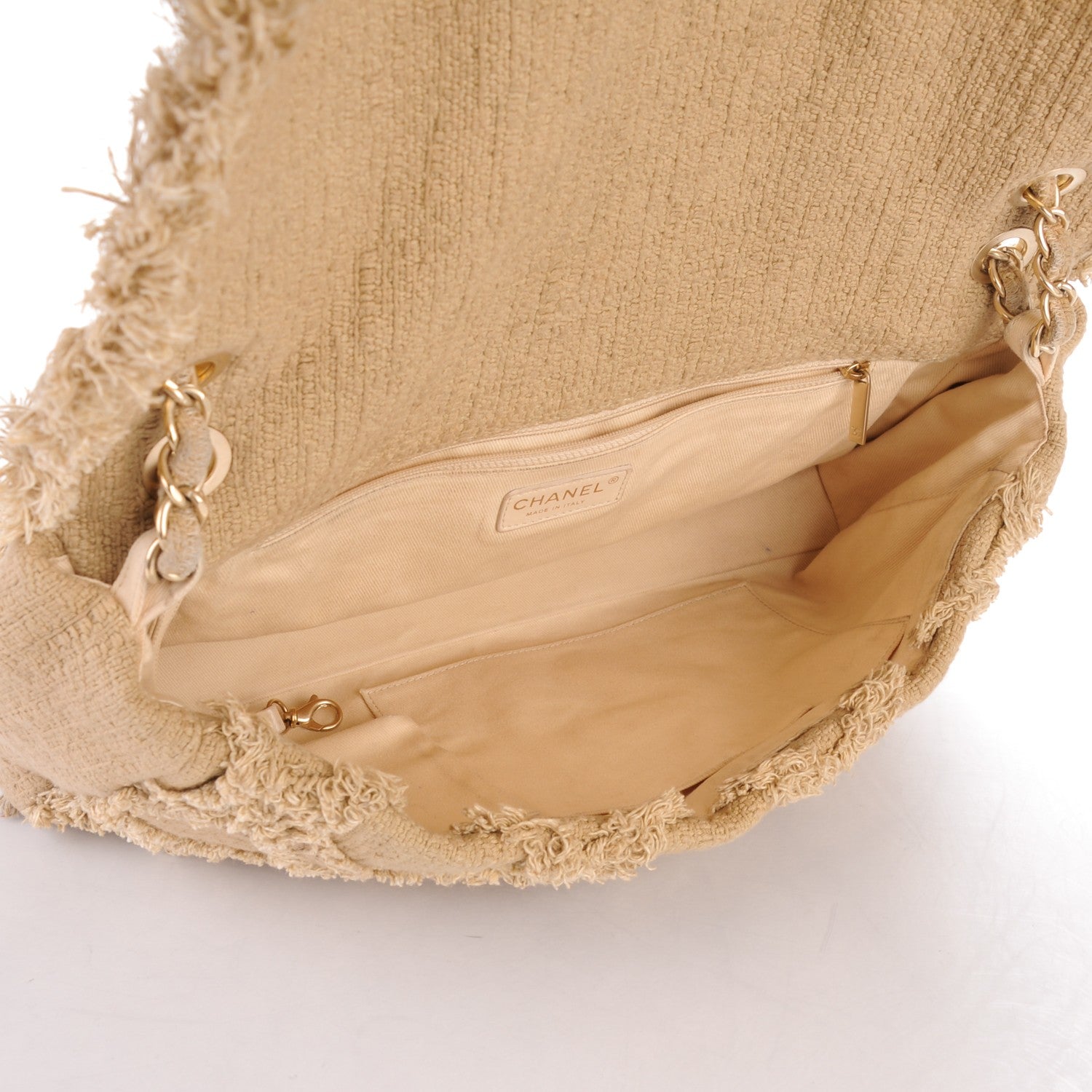 Chanel Tweed Nature Flap Dark Beige 5 of 7
