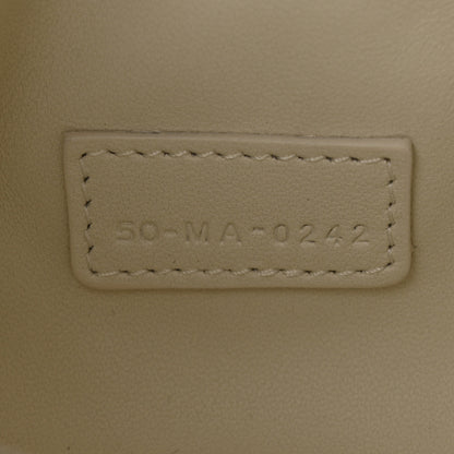 Christian Dior Calfskin Macrocannage Small Diortravel Nomad Pouch Latte 7 of 11