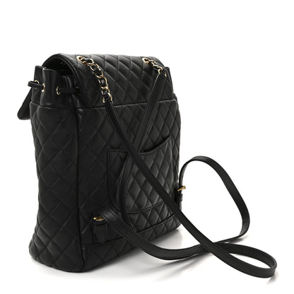 Chanel Lambskin Quilted Large Urban Spirit Backpack Black 3 of 10