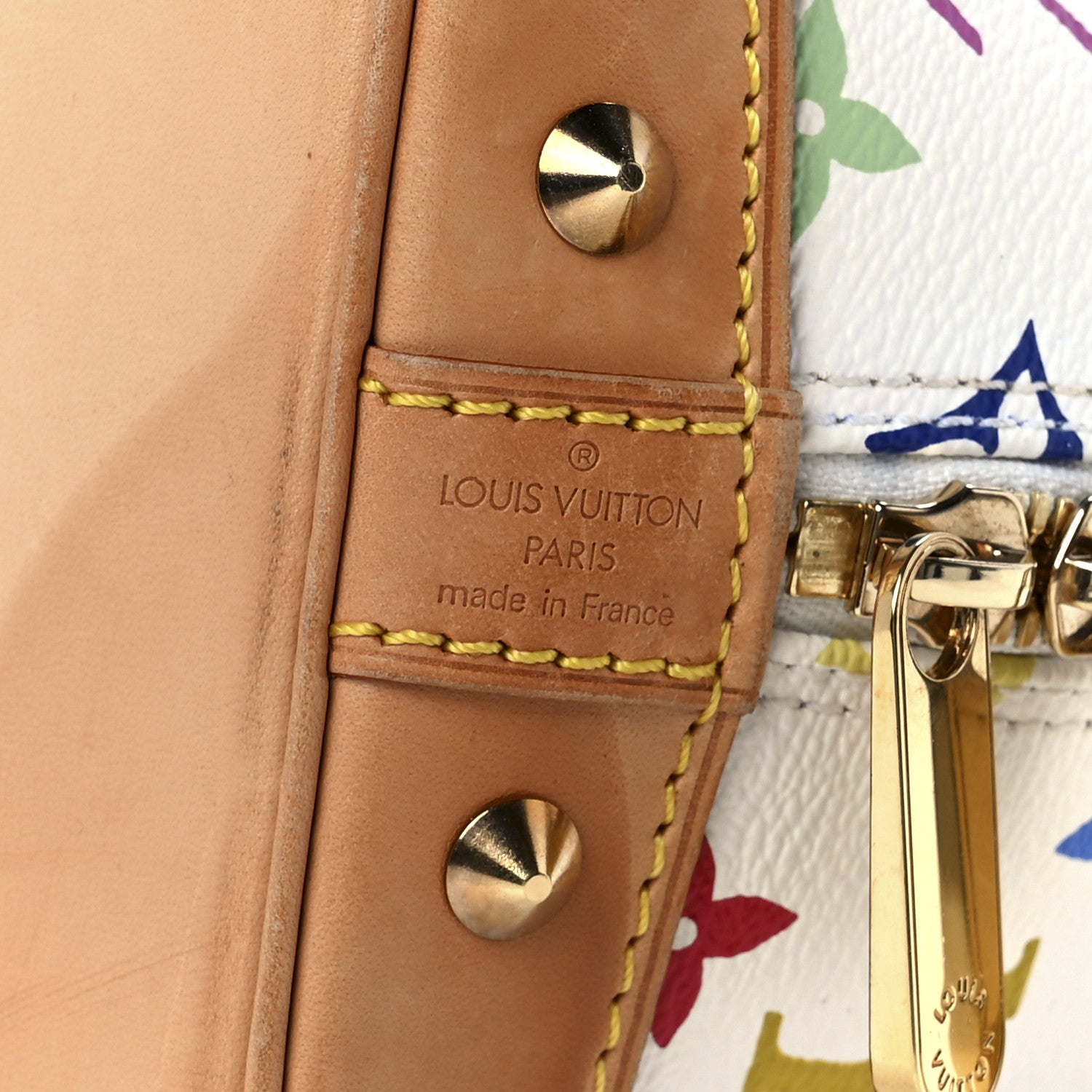 Louis Vuitton Monogram Multicolor Alma White 7 of 12