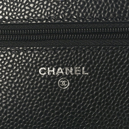Chanel Caviar Quilted Wallet on Chain WOC Black 6 of 11