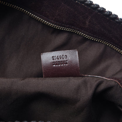 Gucci Guccissima Large Horsebit Chain Hobo Chocolate 7 of 10