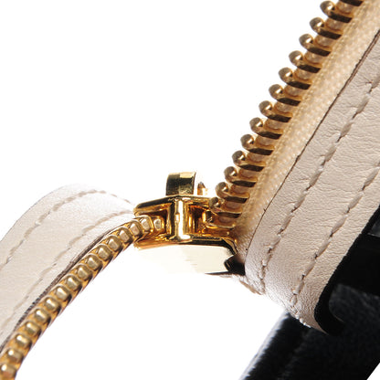 Celine Calfskin Suede Whipsnake Medium Trapeze Black White 8 of 11