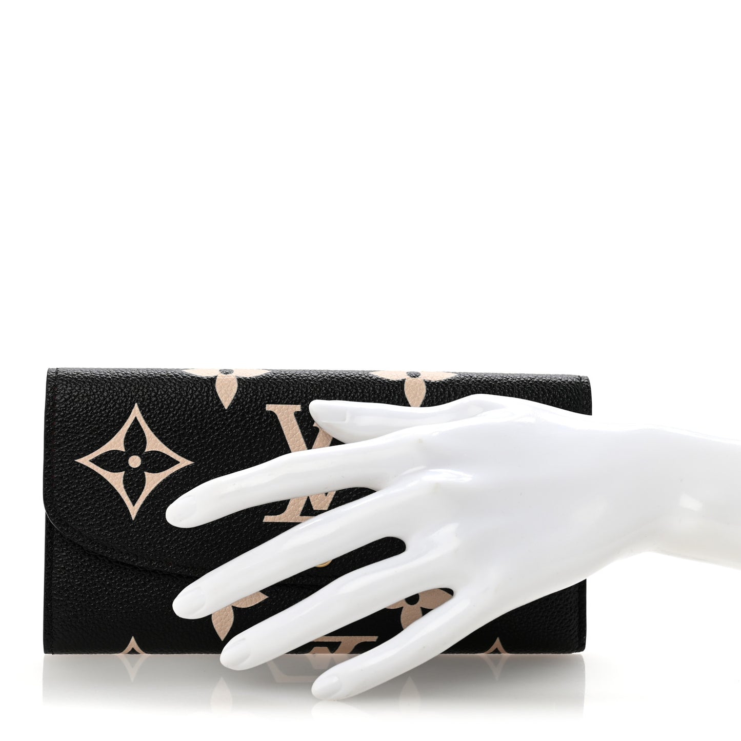 Empreinte Monogram Giant Emilie Wallet Black Beige