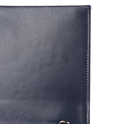 Saint Laurent Velvet Crystal Monogram Kate Tassel Chain Wallet Blue 10 of 11