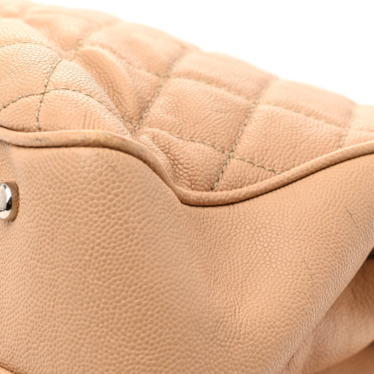 Chanel Caviar Quilted Large Urban Companion Top Handle Shopping Tote Beige 12 of 13