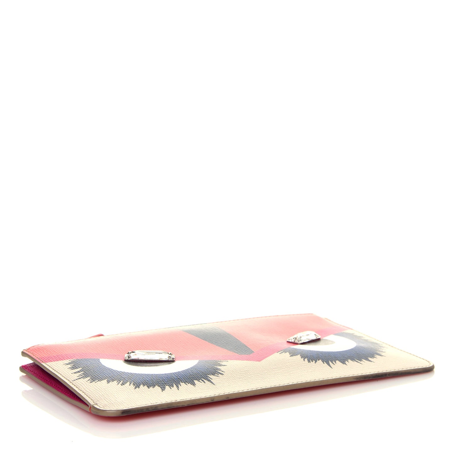 Vitello Elite Crystal Eye Monster Zip Pouch Bellini Multicolor