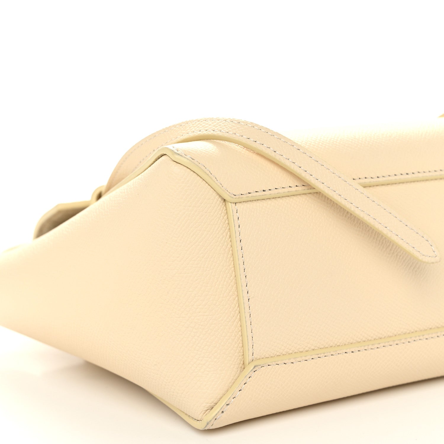 Celine Grained Calfskin Nano Belt Bag Chalk 9 of 10