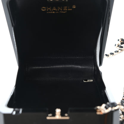 Chanel Plexiglass Perfume Bottle Clutch Black 5 of 9