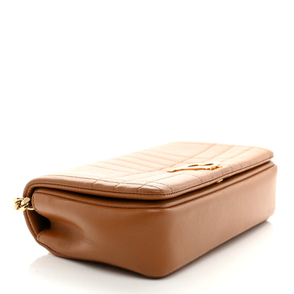 Burberry Lambskin Quilted Small Lola Bag Maple Brown 4 of 10