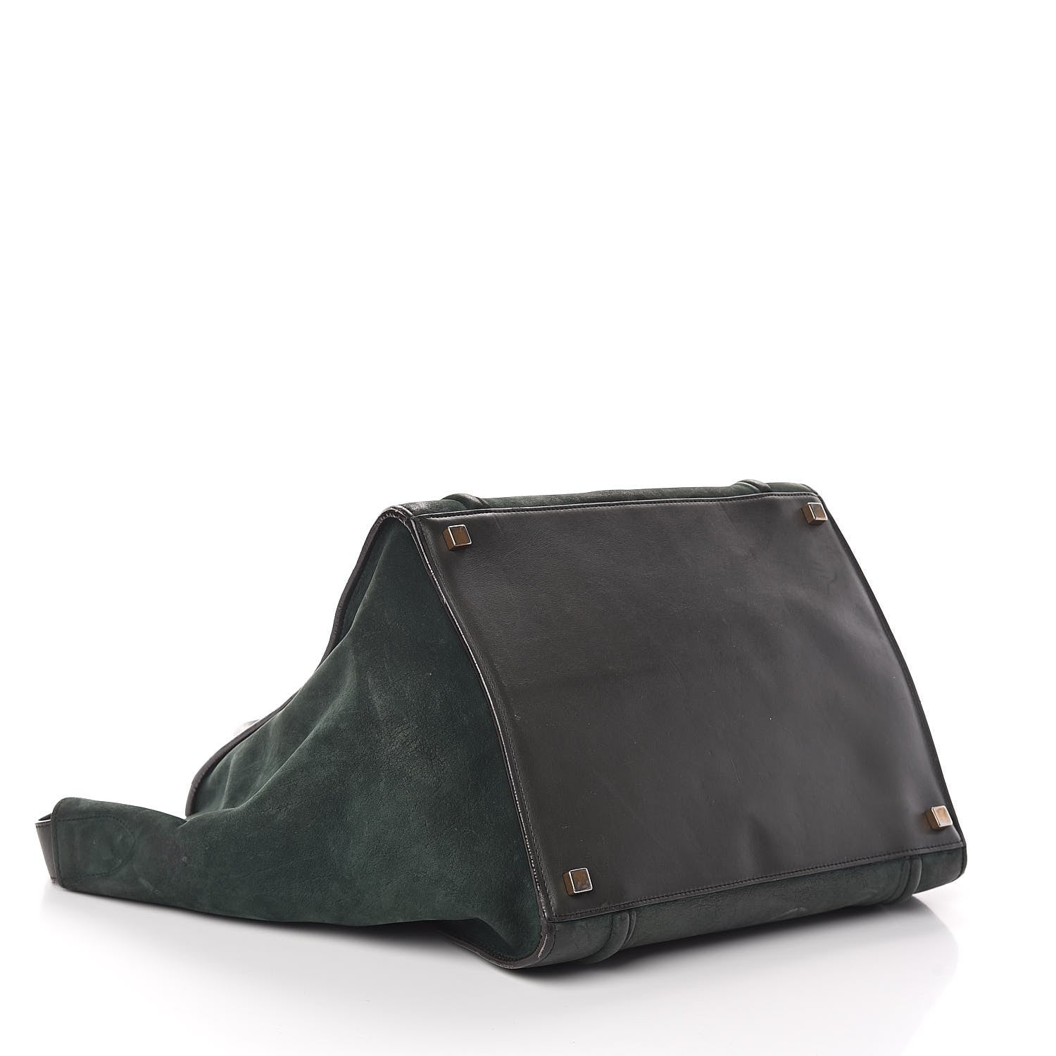 Celine Suede Small Phantom Luggage Olive 4 of 13