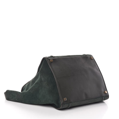 Celine Suede Small Phantom Luggage Olive 4 of 13