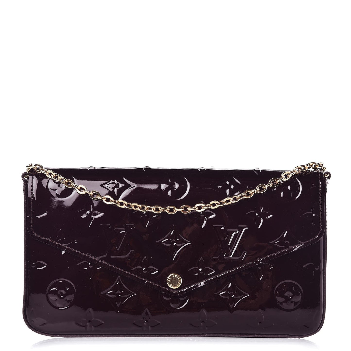 Vernis Pochette Felicie Chain Wallet Amarante